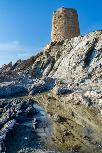 Old coastal tower of piscinni sardinia