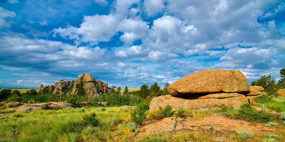 Rock formations at vedauwoo recreation area, wy.