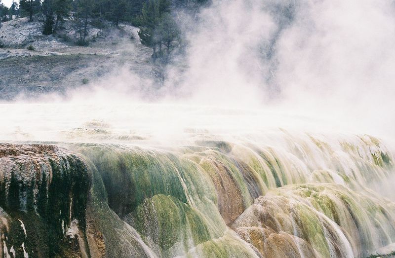 Close-up of waterfall