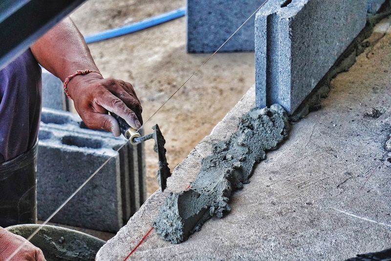 Man working at construction site