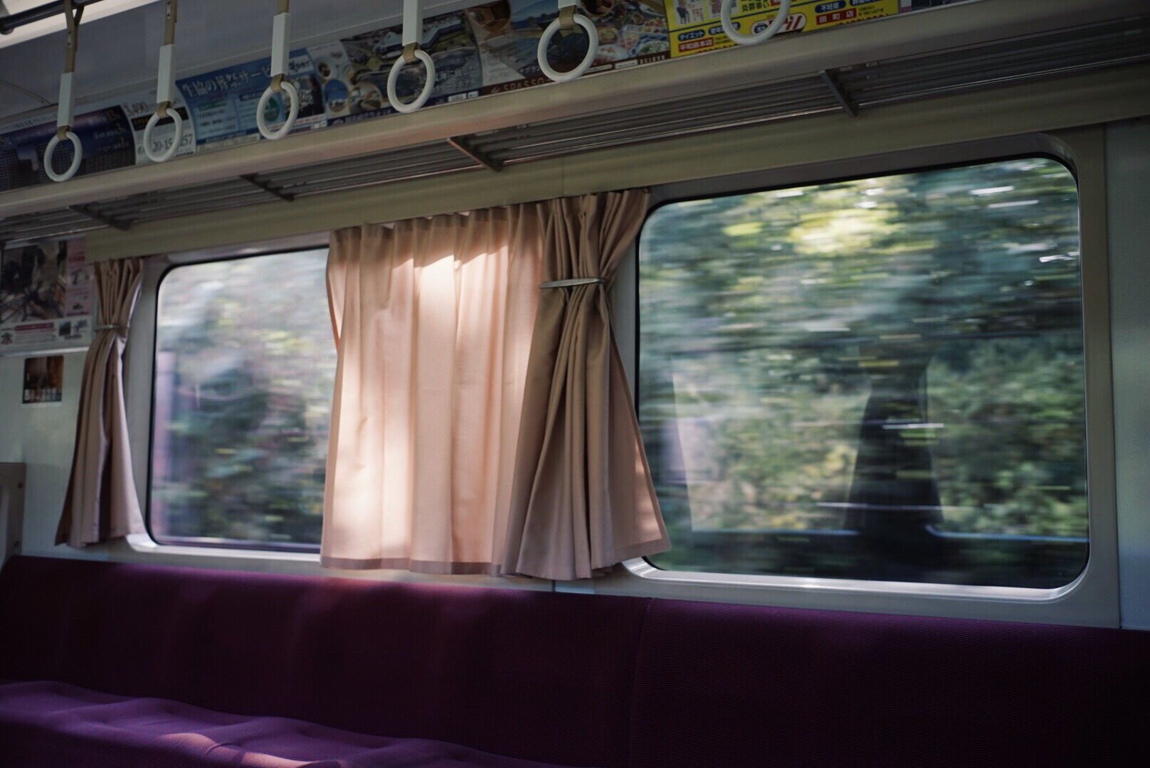 window, transparent, glass - material, close-up, illuminated, curtain, reflection, lens flare, day, window frame, public transport