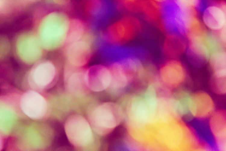 Defocused image of lights