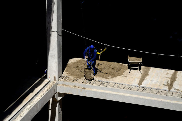 Man working at construction site