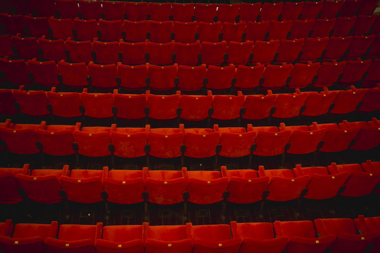 Full frame shot of empty seats