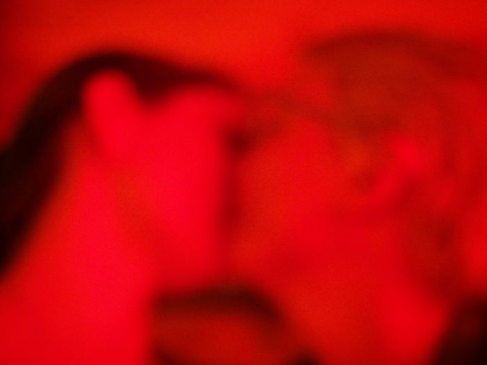 Full frame shot of red wall