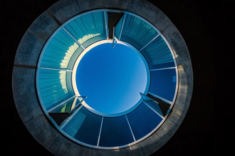 Directly below shot of skylight