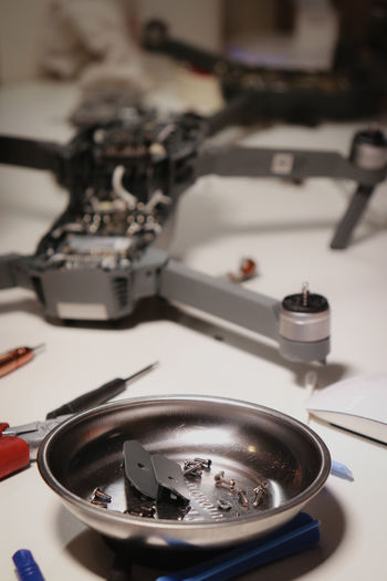 Close-up of machine part