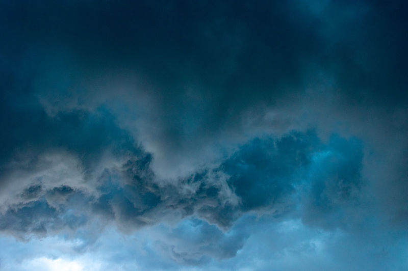 Low angle view of storm clouds in sky