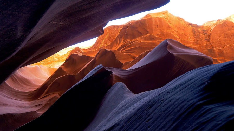 Scenic view of rock formation