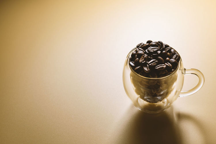 Close-up of coffee on table