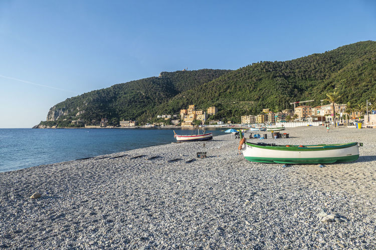 The characteristic fishermen's beach in noli