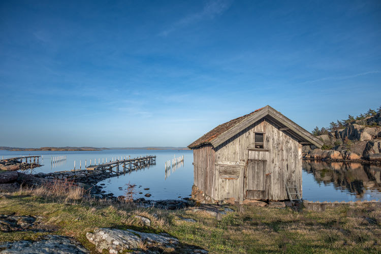 Old fishing port on the swedish west coast
