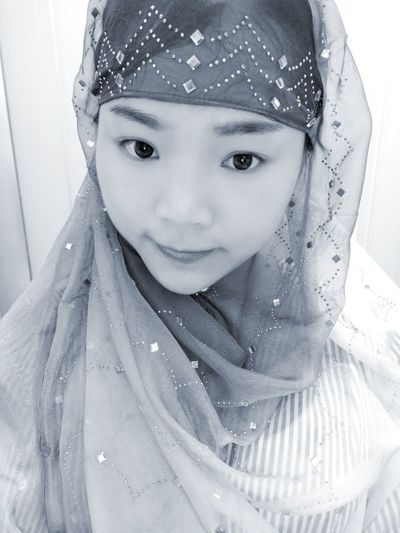 Close-up portrait of cute girl