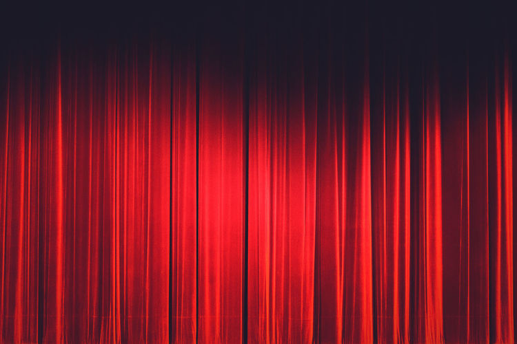Full frame shot of red curtain