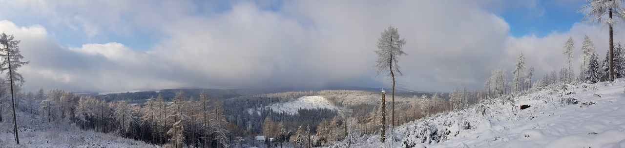 Winter impressions around the harrow tower at the velmerstot near silver river valley