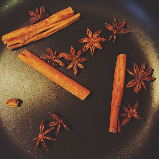 Close-up of food on wooden table