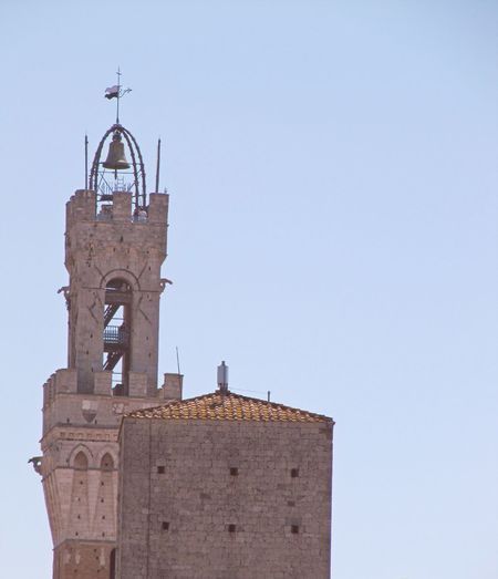 Low angle view of built structure against clear sky