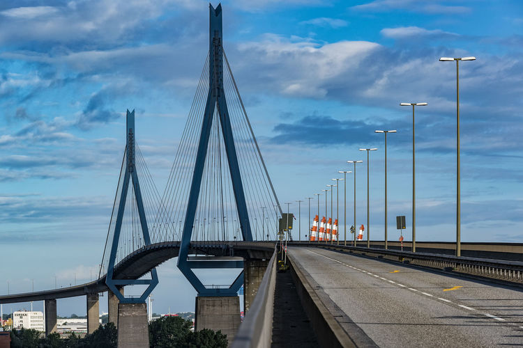 Kohlbrand bridge against sky
