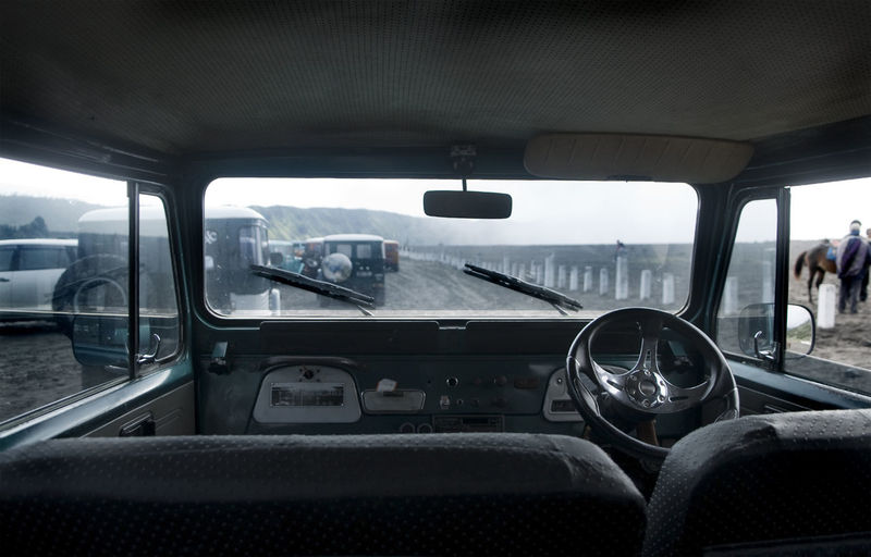 Interior of car