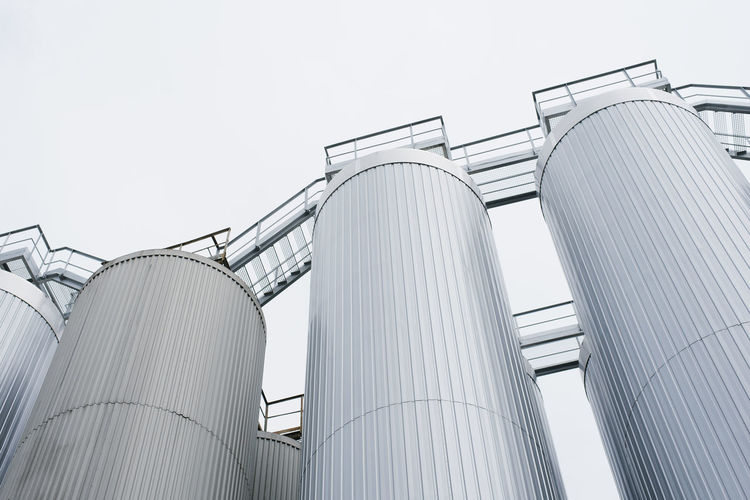 Silo, containers or tanks for malt storage at the brewery