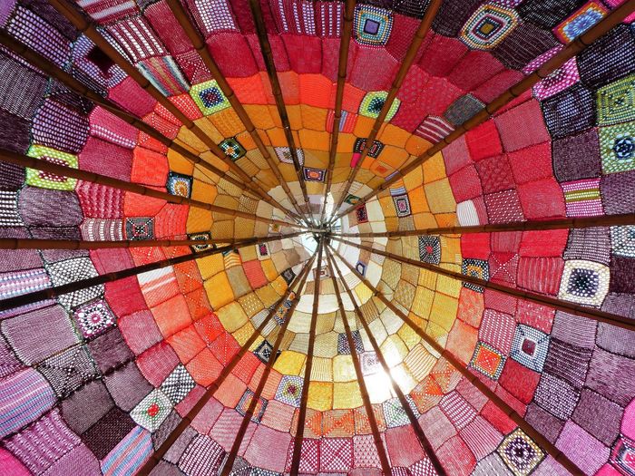Full frame shot of multi colored umbrella