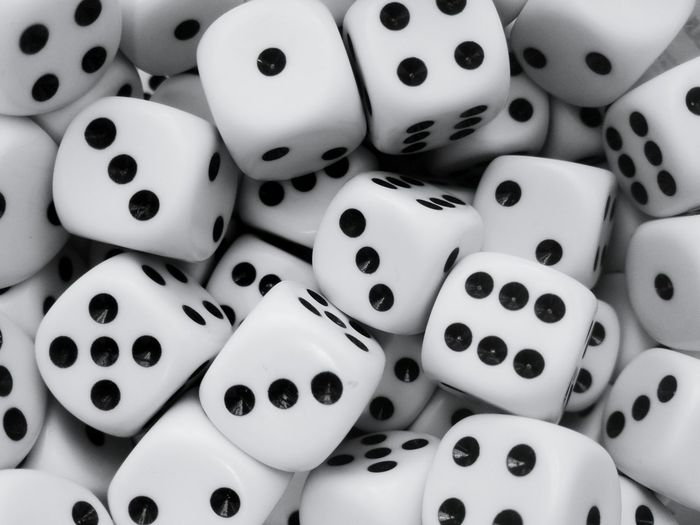 Close-up of dice