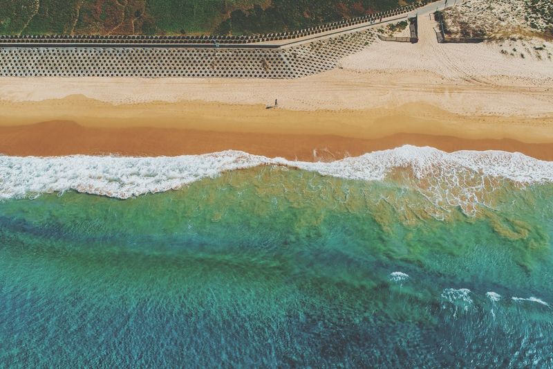 Swimming pool by sea