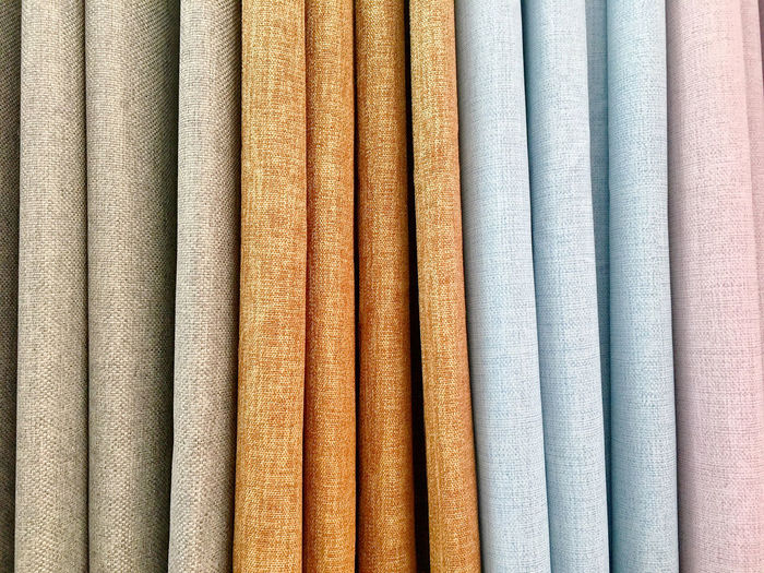 Full frame shot of multi colored curtains