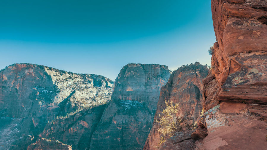 View of rock formations