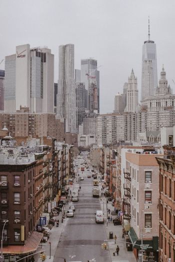 New york street scenes captured on 35mm film