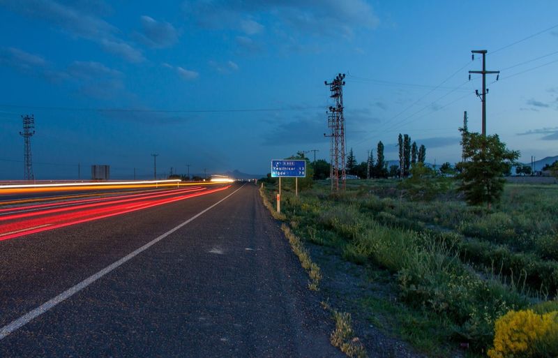 Road against sky