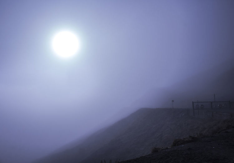 Scenic view of landscape against clear sky
