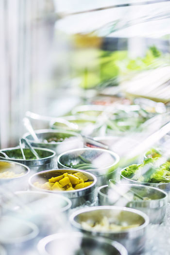 Close-up of food on table