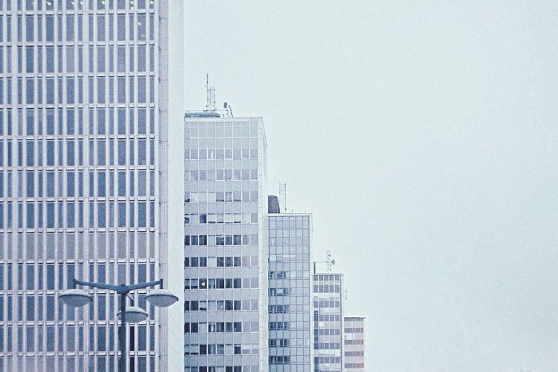 Low angle view of modern building
