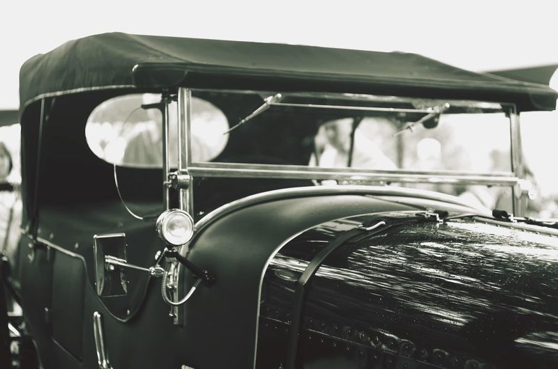 Close-up of vintage car