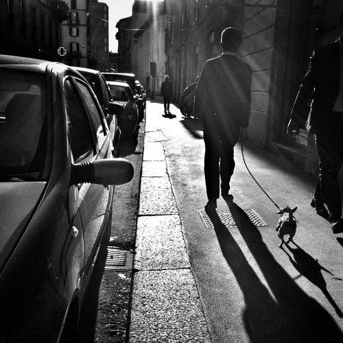 People on city street