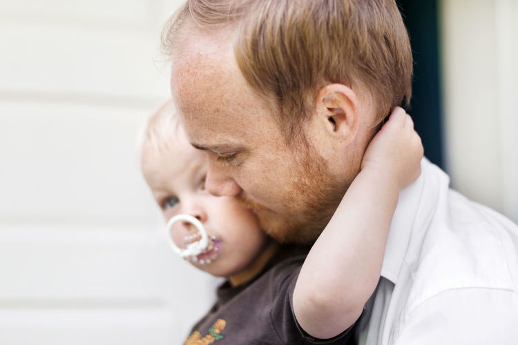 Father with baby son