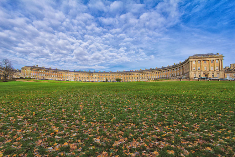 View of historical building against cloudy sky