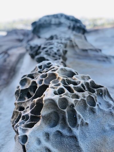 Close-up of rocks on beach