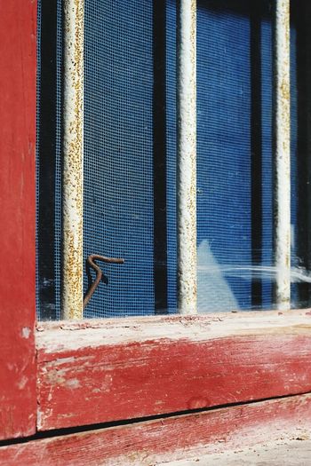 Cropped image of old-fashioned window